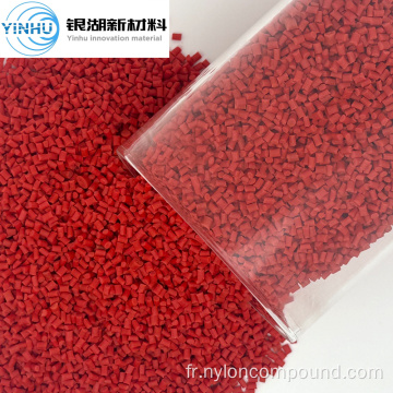 Granules PA6 en plastique vierge primaire GF30 rouge